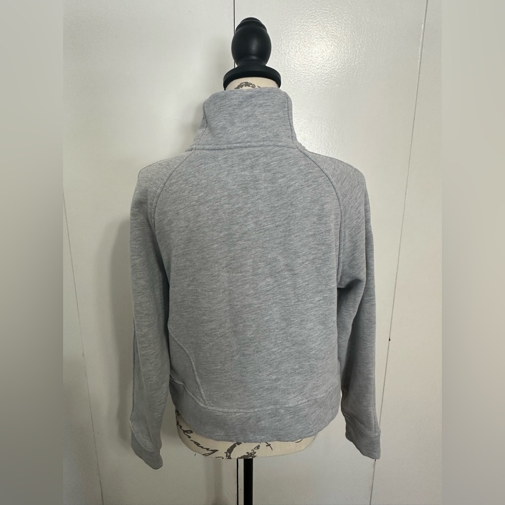 The Gym People Womens’ Half Zip Pullover Fleece Stand Collar Cropped Sweatshirt - Picture 9 of 14